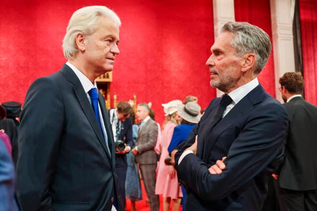 15-09-2026 Prinsjesdag Geert Wilders and Dick Schoof during troonrede at the opening of the parliamentary year in The Hague. Â  Copyright: xPPEx
