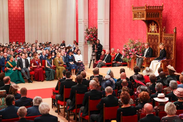15-09-2026 Prinsjesdag Queen Maxima and King Willem-Alexander and Princess Amalia and Princess Alexia and Princess Ariane and Princess Laurentien and Prince Constantijn during troonrede at the opening of the parliamentary year in The Hague. Â  Copyright: xPPEx