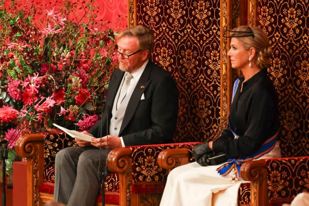 15-09-2026 Prinsjesdag Queen Maxima and King Willem-Alexander during troonrede at the opening of the parliamentary year in The Hague. Â  Copyright: xPPEx