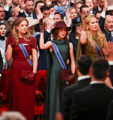 15-09-2026 Prinsjesdag Princess Amalia and Princess Alexia and Princess Ariane during troonrede at the opening of the parliamentary year in The Hague. Â  Copyright: xPPEx