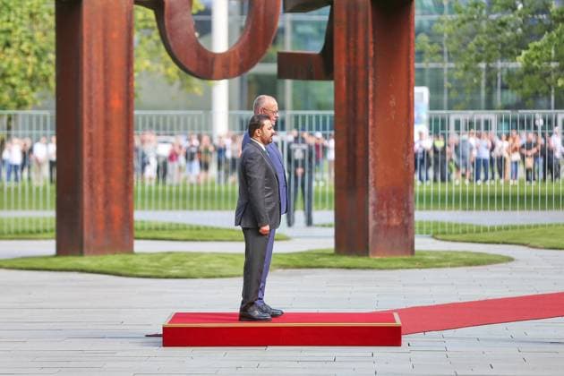 Berlin, Germany, September 15, 2026; Federal Chancellery: Reception for Iraqi Prime Minister Ali al-Zaidi and Federal Chancellor Friedrich Merz (CDU) Copyright: xdtsxNachrichtenagenturx dts_134710
