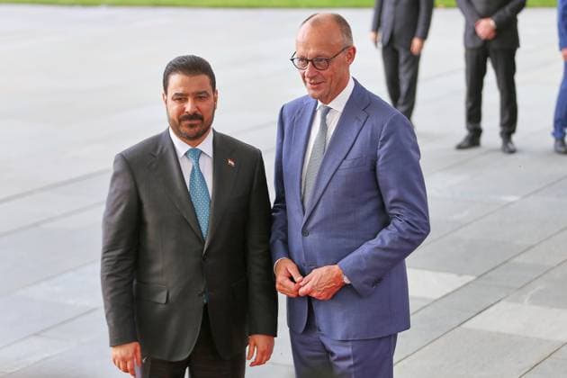 Berlin, Germany, September 15, 2026; Federal Chancellery: Reception for Iraqi Prime Minister Ali al-Zaidi and Federal Chancellor Friedrich Merz (CDU) Copyright: xdtsxNachrichtenagenturx dts_134711