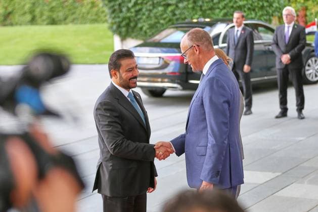 Berlin, Germany, September 15, 2026; Federal Chancellery: Reception for Iraqi Prime Minister Ali al-Zaidi and Federal Chancellor Friedrich Merz (CDU) Copyright: xdtsxNachrichtenagenturx dts_134715