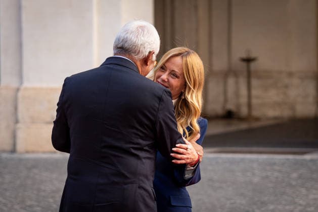 Italian Prime Minister, Giorgia Meloni, receives the European Council President, Antonio Costa, at Palazzo Chigi in Rome, Italy on 15 September 2026. Italian Prime Minister, Giorgia Meloni, receives the European Council President, Antonio Costa, at Palazzo Chigi in Rome, Italy on 15 September 2026., Credit:Stefano Costantino TTL Stefano Costantino Avalon Italy, Rome  Copyright: xStefanoxCostantinoxTTLx xStefanoxCostantinox xAvalonx 1135018189