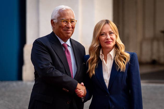 Italian Prime Minister, Giorgia Meloni, receives the European Council President, Antonio Costa, at Palazzo Chigi in Rome, Italy on 15 September 2026. Italian Prime Minister, Giorgia Meloni, receives the European Council President, Antonio Costa, at Palazzo Chigi in Rome, Italy on 15 September 2026., Credit:Stefano Costantino TTL Stefano Costantino Avalon Italy, Rome  Copyright: xStefanoxCostantinoxTTLx xStefanoxCostantinox xAvalonx 1135018201