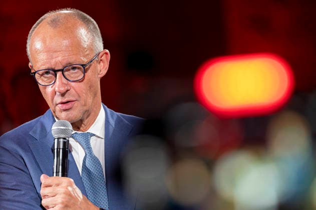 Friedrich Merz Meets with Young People EUR, Germany, Berlin, September 15, 2026 A discussion with party chairman and Federal Chancellor Friedrich Merz on the occasion of Konrad Adenauer’s 150th birthday, held with young people in a small town hall format