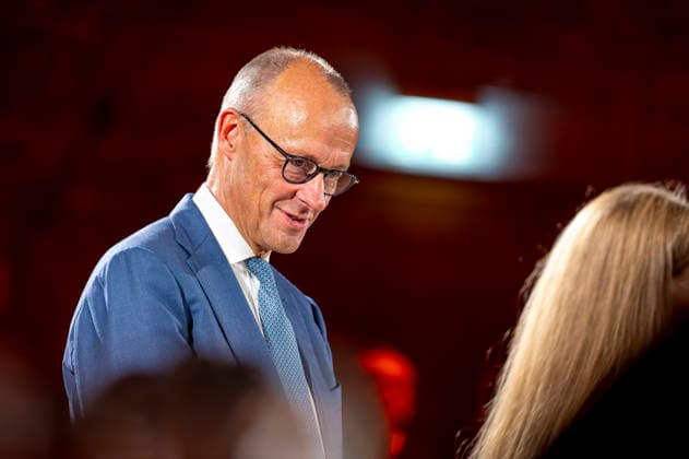 Friedrich Merz Meets with Young People EUR, Germany, Berlin, September 15, 2026 A discussion with Party Chairman and Federal Chancellor Friedrich Merz on the occasion of Konrad Adenauer’s 150th birthday, held with young people in a small town hall setting