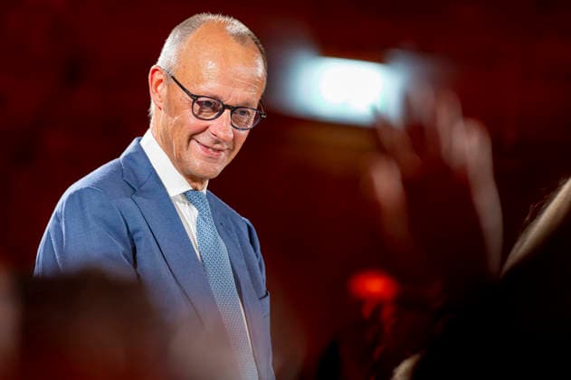 Friedrich Merz Meets with Young People EUR, Germany, Berlin, September 15, 2026 A discussion with Party Chairman and Federal Chancellor Friedrich Merz on the occasion of Konrad Adenauer’s 150th birthday, held with young people in a small town hall setting