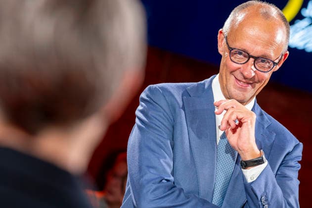 Friedrich Merz Meets with Young People EUR, Germany, Berlin, September 15, 2026 A discussion with party chairman and Federal Chancellor Friedrich Merz on the occasion of Konrad Adenauer’s 150th birthday, held with young people in a small town hall format
