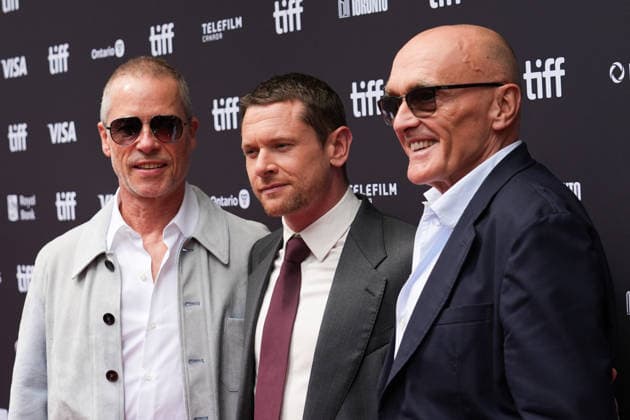 2026 Toronto International Film Festival - Ink TORONTO, CANADA - SEPTEMBER 15 : (L-R) Guy Pearce, Jack O’Connell and Danny Boyle attend the premiere of Ink during the 2026 Toronto International Film Festival at Princes of Wales Theatre in Toronto, Ontario, Canada on September 15, 2026. Mert Alper Dervis Anadolu Ontario Canada. Editorial use only. Please get in touch for any other usage.  Copyright: x2026xAnadoluxMertxAlperxDervisx
