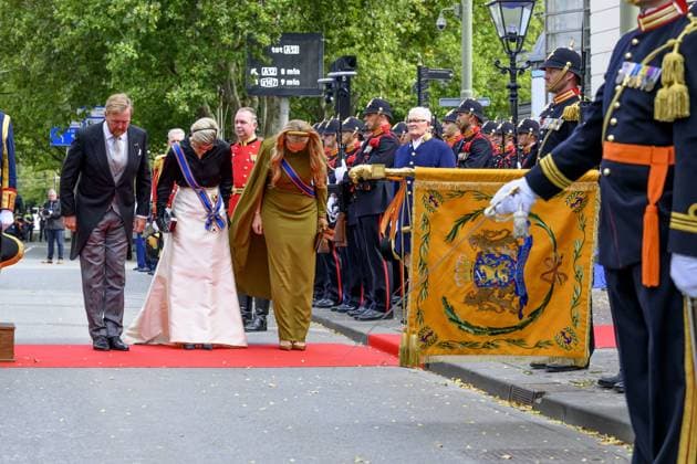 Den Haag, The Netherlands, 2026-09-15 13:19:44 THE HAGUE, 17-09-2024, Royal Theatre Arrival of King Willem-Alexander and Queen Maxima with Princess Amalia at the Royal Theatre during Prinsjesdag. The King will read the Speech from the Throne at the Royal Theatre to members of the First and Second Chambers. PHOTO: NL Beeld Patrick van Emst Credit: NL Beeld Patrick van Emst  Copyright: xx x
