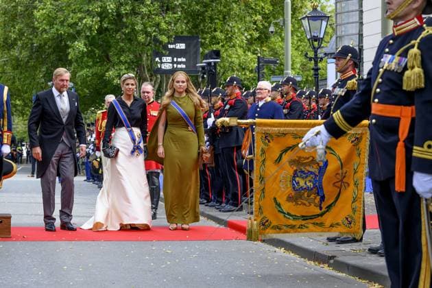Den Haag, The Netherlands, 2026-09-15 13:19:42 THE HAGUE, 17-09-2024, Royal Theatre Arrival of King Willem-Alexander and Queen Maxima with Princess Amalia at the Royal Theatre during Prinsjesdag. The King will read the Speech from the Throne at the Royal Theatre to members of the First and Second Chambers. PHOTO: NL Beeld Patrick van Emst Credit: NL Beeld Patrick van Emst  Copyright: xx x