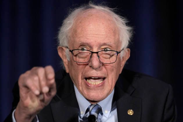 Senator Bernie Sanders speaks during a conference at the Pro-Human Assembly in Washington, United States, 15 September 2026. Sanders promotes an initiative to ensure that artificial intelligence remains under human control. Bernie Sanders at the Pro-Human Assembly !ACHTUNG: NUR REDAKTIONELLE NUTZUNG!  Copyright: xLENINxNOLLYx AME7690 20260915-55021409856_1
