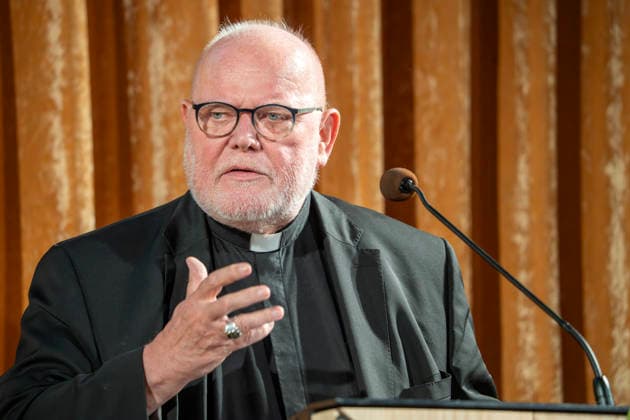 Cardinal Reinhard Marx, Chair of the Commission on Media and Communications of the German Bishops’ Conference, Speech at the Catholic Media Award Ceremony, Künstlerhaus, Munich, September 15, 2026 Germany, Munich, September 15, 2026, Cardinal Reinhard Marx of Munich, born in 1953, Cha