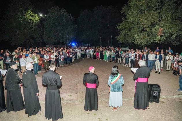 IPA88576475 - SEVESO (MB), September 15, 2026 - A procession through the streets of Seveso with Milan Archbishop Mario Delpini to mark the 50th anniversary of the ICMESA environmental disaster.  Copyright: xEmanuelexRobertoxDexCarlix xx IPA88576475