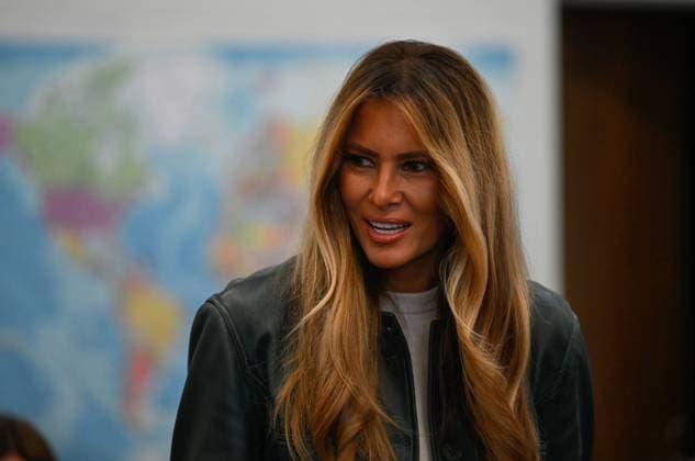 US First Lady Melania Trump visits Ashe County school JEFFERSON, USA - SEPTEMBER 15: US First Lady Melania Trump visits Ashe County school to promote community resiliency and education technology in the midst of a global AI debate and nearly two years after hurricane Helene in Jefferson NC, United States on September 15, 2026. Peter Zay Anadolu Jefferson United States. Editorial use only. Please get in touch for any other usage.  Copyright: x2026xAnadoluxPeterxZayx