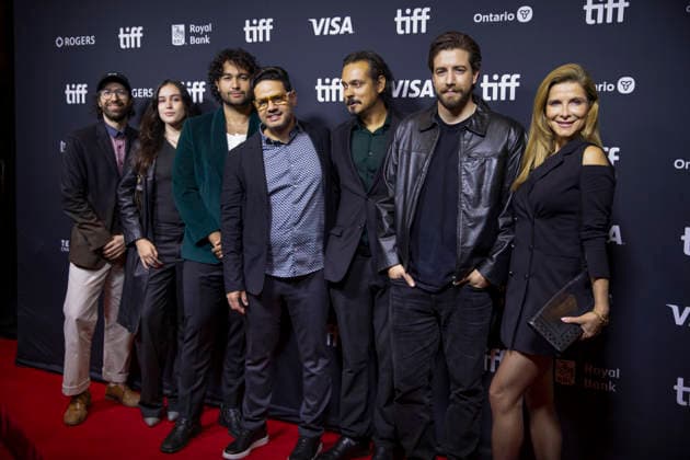 Toronto Canada Kick On Premiere Crew members attend the premiere of Kick On in Toronto, Canada, on September 14, 2026. Directed by Nick Kozakis, the Australian action-horror film had its world premiere as part of the Toronto International Film Festival s Midnight Madness program. Toronto Ontario Canada Copyright: xArashxOskooiex