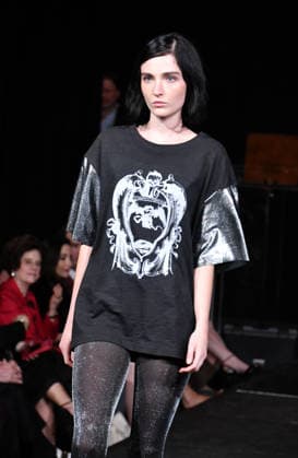 NEW YORK, NY- SEPTEMBER 15: DSTN Model at the Vanderbilt & Seewald Global Studio Fashion Show at Grand Central Terminal-Vanderbilt Hall on September 15, 2026 in New York City. Copyright: xmpi099 MediaPunchx