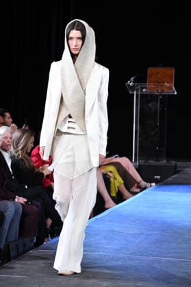NEW YORK, NY- SEPTEMBER 15: Lorena Saravia Model at the Vanderbilt & Seewald Global Studio Fashion Show at Grand Central Terminal-Vanderbilt Hall on September 15, 2026 in New York City. Copyright: xmpi099 MediaPunchx
