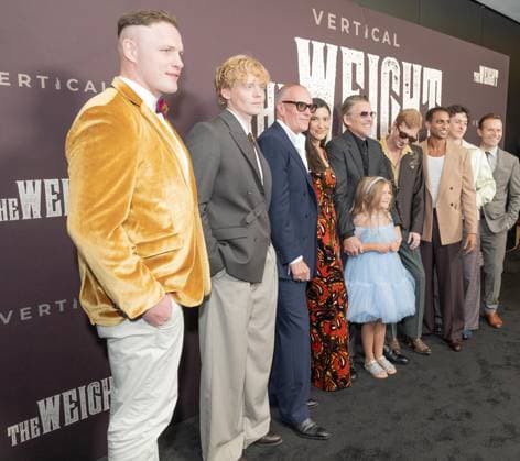 September 15, 2026, Bronx, New York, USA: George Burgess, Lucas Lynggaard Tonnesen, Padraic McKinleey, Julia Jones, Ethan Hawke, Avy Berry, Austin Amelio, Avi Nash, Cameron Brady, Alec Newman attend The Weight special screening at MoMA in New York, NY on September 15, 2026. Bronx USA  - ZUMAr339 20260915_znp_r339_062 Copyright: xLevxRadinx