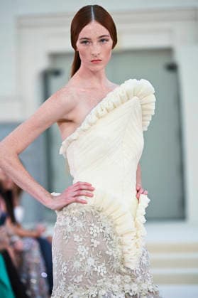September 15, 2026, Madrid, Spain: A model parades with Hannibal Laguna design during Mercedes Benz Fashion Week Madrid Cibeles Palace in Madrid, 15 February of 2026 Spain Madrid Spain - ZUMAs197 20260915_aaa_s197_629 Copyright: xAtilanoxGarciax