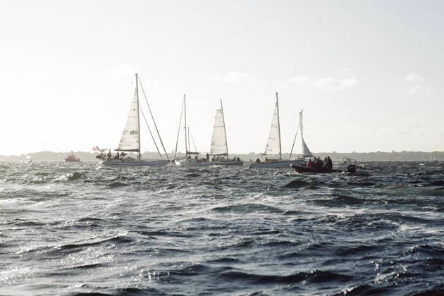 Public Tribute To Charlie Dalin - Concarneau Public tribute to celebrate the memory of skipper Charlie Dalin, winner of 2024-2025 Vendee Globe who passed away on June 2026, succumbing to cancer. Spectacular gathering on the water in the bay of Concarneau in front of the Corniche, of dozens of boats from all disciplines: giant Ultim trimarans, IMOCA class, Figaro, Class 40, Mini 6.50, wingfoils, recreational boats, local fishermen, SNSM (French Sea Rescue Society), a French Navy vessel, and the Abeille Bretagne. September 15, 2026 in Concarneau, France. Photo by Marie-Paola Bertrand-Hillion ABACAPRESS.COM Concarneau Finistere France Copyright: xBertrand-HillionxMarie-Paola ABACAx