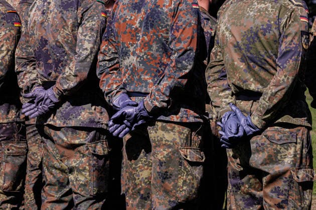 September 15, 2026, Düsseldorf: Side shots taken during a command handover at the North Rhine-Westphalia State Command in Düsseldorf. North Rhine-Westphalia State Command, Wilhelm Raabe Street, North Rhine-Westphalia, Germany