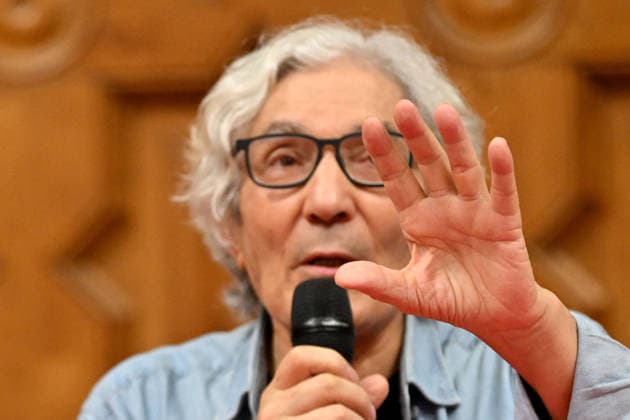 Boualem Sansal, the Franco-Algerian writer, participated in a conference at the Mediterranean University Center (CUM) in Nice, on September 16, 2026. The conference was moderated by Vincent Hervouët, a journalist for Europe 1 and co-founder of France Info and LCI, before a packed auditorium. Bruno Bebert Bestimage Boualem Sansal, the Franco-Algerian writer, participated in a conference at the Mediterranean University Center (CUM) in Nice on September 16, 2026. The conference was moderated by Vincent Hervouët, a journalist for Europe 1 and co-creator of France Info and LCI, in front of a packed auditorium. Nice, France  Copyright: xBrunoxBebertx xBestimagexBrunoxBebertx xBestimagex