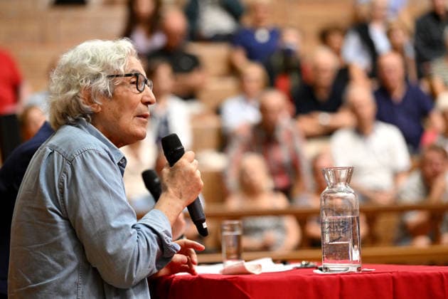 Boualem Sansal, the Franco-Algerian writer, participated in a conference at the Mediterranean University Center (CUM) in Nice, on September 16, 2026. The conference was moderated by Vincent Hervouët, a journalist for Europe 1 and co-founder of France Info and LCI, before a packed auditorium. Bruno Bebert Bestimage Boualem Sansal, the Franco-Algerian writer, participated in a conference at the Mediterranean University Center (CUM) in Nice on September 16, 2026. The conference was moderated by Vincent Hervouët, a journalist for Europe 1 and co-creator of France Info and LCI, in front of a packed auditorium. Nice, France  Copyright: xBrunoxBebertx xBestimagexBrunoxBebertx xBestimagex