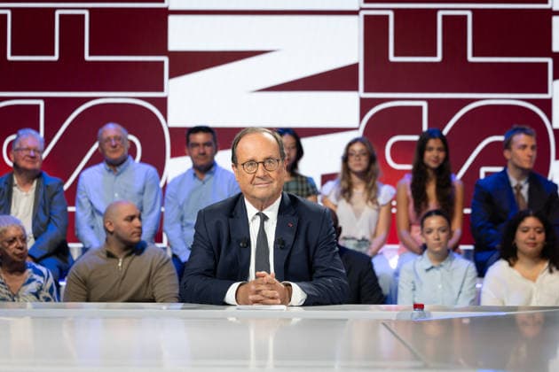 Interview of Francois Hollande on BFMTV - Paris Former french President Francois Hollande appears during an interview on Face a BFM on BFMTV in Paris on September 15, 2026, as part of the French 2027 presidential elections. Photo by Raphael Lafargue ABACAPRESS.COM Paris France  Copyright: xLafarguexRaphael ABACAx