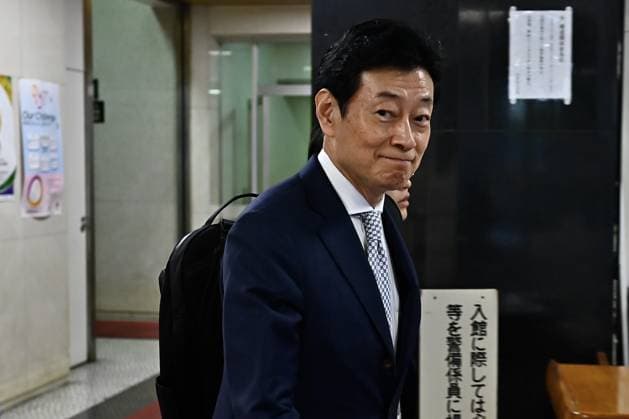 Japan’s ruling LDP reshuffles leadership ahead of Cabinet reshuffle TOKYO, JAPAN - SEPTEMBER 16 : Liberal Democratic Party Election Strategy Committee Chair Yasutoshi Nishimura (C) leaves the party headquarters following a reshuffle of the ruling party s leadership by Prime Minister and LDP President Sanae Takaichi in Tokyo, Japan, September 16, 2026. David Mareuil Anadolu Tokyo Japan. Editorial use only. Please get in touch for any other usage.  Copyright: x2026xAnadoluxDavidxMareuilx
