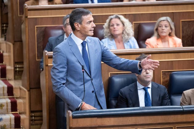 The Government Once Again Faces Questions from Congress on the Crisis in Ceuta Prime Minister Pedro Sánchez speaks during a question-and-answer session with the Government in the Congress of Deputies on September 16, 2026, in Madrid, Spain. The migration crisis that Ceuta has been experiencing since last July is once again the focus of the opposition’s questions to the government during the question period, with inquiries such as what plans exist for the autonomous city and whether the government believes that Spain’s image abroad has been tarnished by the irregular entry of migrants. September 16 SEPTEMBER 2026 Jesús Hellí Madrid Madrid, Spain  Copyright: xJesusxHellinx 7778185