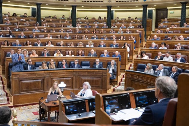 The Government Once Again Faces Questions from Congress on the Crisis in Ceuta Prime Minister Pedro Sánchez speaks during a question-and-answer session with the Government in the Congress of Deputies on September 16, 2026, in Madrid, Spain. The migration crisis that Ceuta has been experiencing since last July is once again the focus of the opposition’s questions to the government during the question period, with inquiries such as what plans exist for the autonomous city and whether the government believes that Spain’s international image has been tarnished by the irregular entry of migrants. September 16 SEPTEMBER 2026 Jesús Hellí Madrid Madrid, Spain  Copyright: xJesusxHellinx 7778183