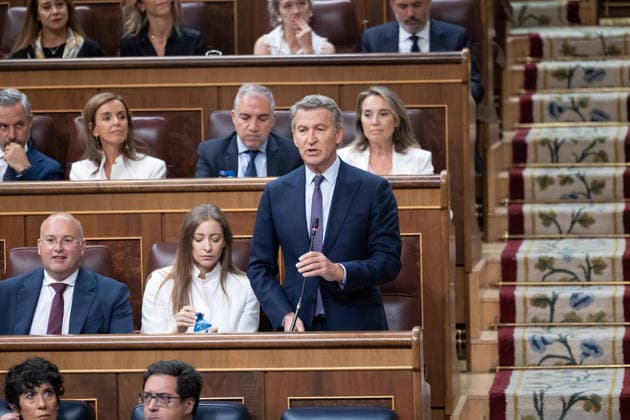 The Government Once Again Faces Questions from Congress on the Crisis in Ceuta Alberto Núnez Feijóo, president of the Popular Party, speaks during a question-and-answer session with the Government in the Congress of Deputies on September 16, 2026, in Madrid, Spain. The migration crisis that Ceuta has been experiencing since last July is once again the focus of the opposition’s questions to the government during the question period, with inquiries such as what plans exist for the autonomous city and whether the government believes that Spain’s international image has been tarnished by the irregular entry of migrants. SEPTEMBER 16 SEPTEMBER 2026 Jesús Hellí Madrid Madrid, Spain  Copyright: xJesusxHellinx 7778194