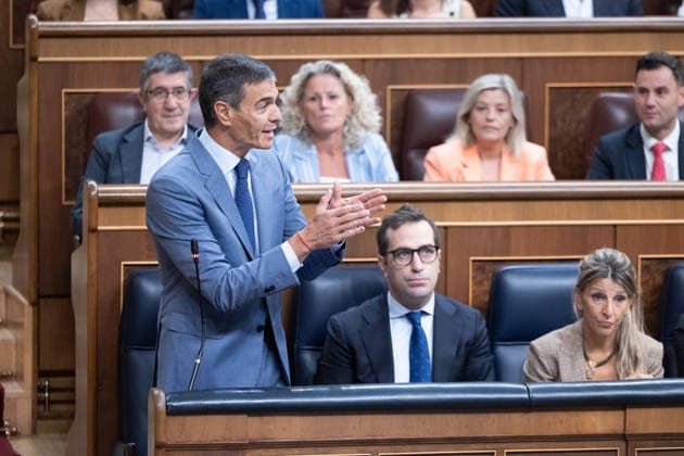 The Government Once Again Faces Questions from Congress Regarding the Crisis in Ceuta Prime Minister Pedro Sánchez speaks during a question-and-answer session with the Government in the Congress of Deputies on September 16, 2026, in Madrid, Spain. The migration crisis that Ceuta has been experiencing since last July is once again the focus of the opposition’s questions to the government during the question-and-answer session, with inquiries such as what plans exist for the autonomous city and whether the government believes that Spain’s image abroad has been tarnished by the irregular entry of migrants. September 16 SEPTEMBER 2026 Jesús Hellí Madrid Madrid, Spain  Copyright: xJesusxHellinx 7778239