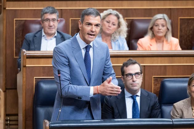 The Government Once Again Faces Questions from Congress Regarding the Crisis in Ceuta Prime Minister Pedro Sánchez speaks during a question-and-answer session with the Government in the Congress of Deputies on September 16, 2026, in Madrid, Spain. The migration crisis that Ceuta has been experiencing since last July is once again the focus of the opposition’s questions to the government during the question-and-answer session, with inquiries such as what plans exist for the autonomous city and whether the government believes that Spain’s image abroad has been tarnished by the irregular entry of migrants. September 16 SEPTEMBER 2026 Jesús Hellí Madrid Madrid, Spain  Copyright: xJesusxHellinx 7778240