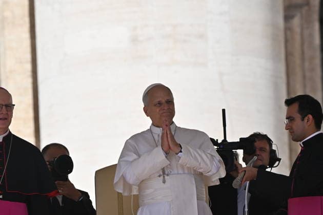 IPA88588694 - Italy, Rome, Vatican, September 16, 2026: Pope Leo XIV during his weekly general audience in St. Peter s Square at the Vatican. Copyright Alessia Giuliani Catholicpressphoto  Copyright: xx xx IPA88588694
