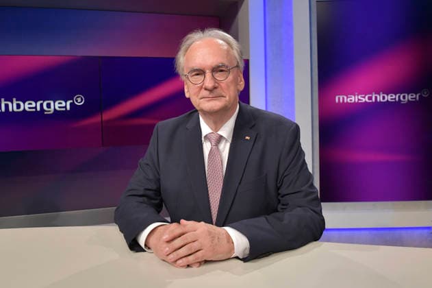 Reiner Haseloff on the ARD talk show *maischberger* at the Berlin Adlershof studio, Berlin, September 15, 2026 Foto:xM.xBehrensx xFuturexImagex maischberger1509_6919