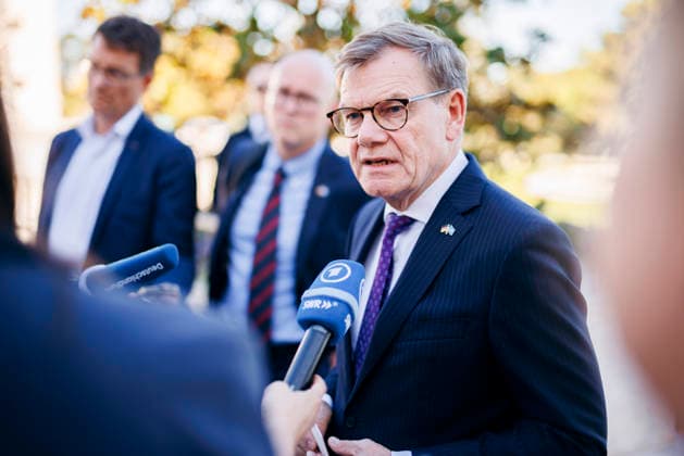 Johann Wadephul, CDU, Federal Minister of Foreign Affairs, photographed while making a statement in Geneva on September 15, 2026. Photographed on behalf of the Federal Foreign Office (AA) in Geneva, Switzerland. Copyright: xFelixxZahnx