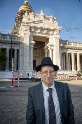 Moshe Friedman poses for the photographer ahead of the review in front of Dutch-speaking first instance court of Brussels, of the application for interim relief brought by Moshe Friedman against the Belgian State, seeking to have the US Ambassador, Bill White, declared persona non grata. Moshe Friedman presents himself as a rabbi, a title contested by several Jewish organisations, which have distanced themselves from the ultra-Orthodox activist.  JONASxROOSENS 186614684