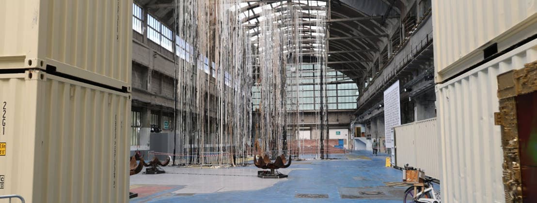 18th Lyon Biennale of Contemporary Art, September 16, 2026, Lyon, France; 18th Lyon Biennale of Contemporary Art, curated by Catherine Nicols; shown here is the main hall, Grande Locos, the former TGV manufacturing halls, Lyon, Auvergne-Rhône-Alpes, France