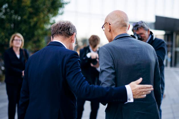 Johann Wadephul (CDU), Federal Foreign Minister, meets with Volker Tuerk, the United Nations High Commissioner for Human Rights, for talks in Geneva, September 15, 2026. Photographed on behalf of the Federal Foreign Office (AA) in Geneva, Switzerland. Copyright: xFelixxZahnx