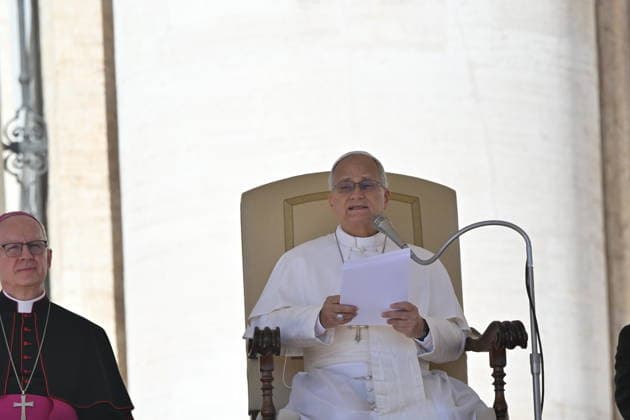 IPA88588852 - Italy, Rome, Vatican, September 16, 2026: Pope Leo XIV during his weekly general audience in St. Peter s Square at the Vatican. Copyright Alessia Giuliani Catholicpressphoto  Copyright: xx xx IPA88588852