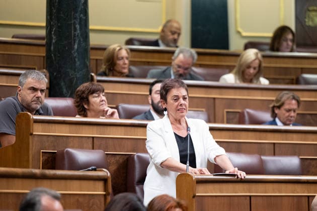 The Government Once Again Faces Questions from Congress Regarding the Crisis in Ceuta EH Bildu’s spokesperson in Congress, Mertxe Aizpurua, speaks during a question-and-answer session with the Government in the Congress of Deputies on September 16, 2026, in Madrid, Spain. The migration crisis that Ceuta has been experiencing since last July is once again the focus of the opposition’s questions to the government during the question period, with inquiries such as what plans exist for the autonomous city and whether the government believes that Spain’s international image has been tarnished by the irregular entry of migrants. SEPTEMBER 16 SEPTEMBER 2026 Jesús Hellí Madrid Madrid, Spain  Copyright: xJesusxHellinx 7778334