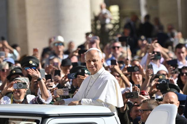 Vatican Italy,Rome,Vatican 2026 09 16 Pope Leo XIV during his weekly general audience in St Peter s Square at the Vatican.Copyright Alessia Giuliani Catholicpressphoto EDITORIAL USE ONLY - NO BOOKS Copyright: xx