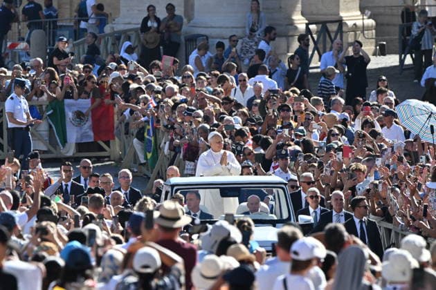 Vatican Italy,Rome,Vatican 2026 09 16 Pope Leo XIV during his weekly general audience in St Peter s Square at the Vatican.Copyright Alessia Giuliani Catholicpressphoto EDITORIAL USE ONLY - NO BOOKS Copyright: xx
