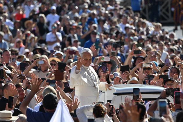 Vatican Italy,Rome,Vatican 2026 09 16 Pope Leo XIV during his weekly general audience in St Peter s Square at the Vatican.Copyright Alessia Giuliani Catholicpressphoto EDITORIAL USE ONLY - NO BOOKS Copyright: xx