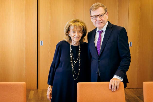 Johann Wadephul (CDU), Federal Minister of Foreign Affairs, meets with Charlotte Knobloch, President of the Jewish Community of Munich and Upper Bavaria, for a discussion as part of a visit to the Jewish Community of Munich and Upper Bavaria, Munich, September 15, 2026 Photographed on behalf of the Federal Foreign Office (AA), Munich, Germany Copyright: xFelixxZahnx