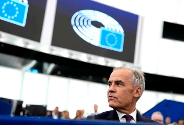 September 16, 2026, Strasbourg, France: Prime Minister Mark Carney attends the State of the European Union address by President of the European Commission Ursula von der Leyen, not shown, at the European Parliament in Strasbourg, France, on Wednesday, Sept. 16, 2026. Strasbourg France  - ZUMAc35_ 20260916_zaf_c35_025 Copyright: xJustinxTangx