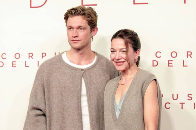 Damian Hardung and Hannah Herzsprung at the premiere of the movie *Corpus Delicti* at the Mathäser Filmpalast in Munich, September 15, 2026 Foto:xN.xKolinzx xFuturexImagex delicti_6997